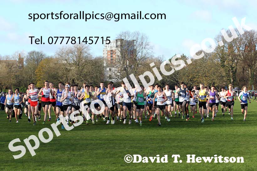 Mens under-20s, European Cross Country Championships Trials, Sefton Park, Liverpool. Photo: David T. Hewitson/Sports for All Pics